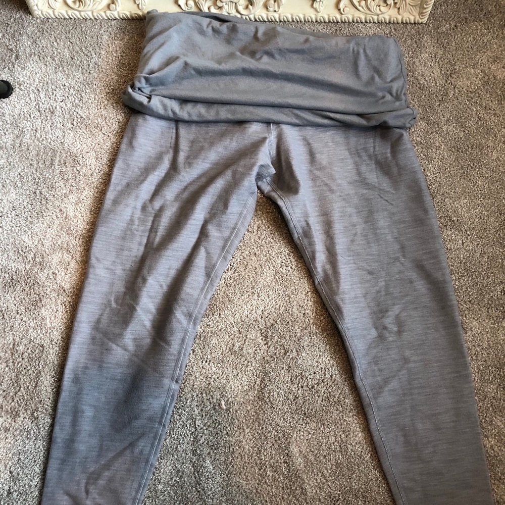 Lululemon yoga pants with attach skirt